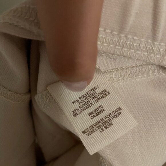 Free People Cream Moto Leggings size L - Picture 7 of 7